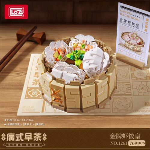 Bộ lắp ghép LOZ 1261 Mô hình Dim Sum Hấp Bánh Há Cảo Tôm Vàng chi tiết tinh xảo, đồ chơi mô hình cho bé 6 tuổi giá tốt