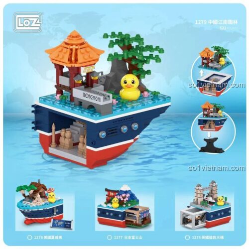 Bộ lắp ghép Vạn Lý Trường Thành Trung Hoa LOZ 1279 cảnh quan 1