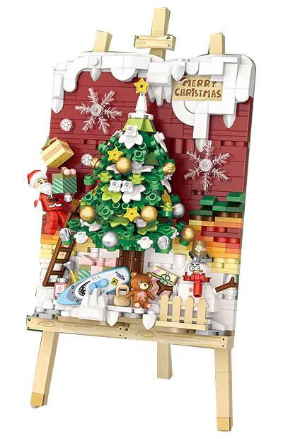 Bộ lắp ghép LOZ 1283 Cây Thông Noel Lắp Ghép 3D, Mô hình Cây thông Giáng sinh 3D, Đồ chơi sáng tạo cho bé 6 tuổi, Đồ chơi trang trí Giáng sinh