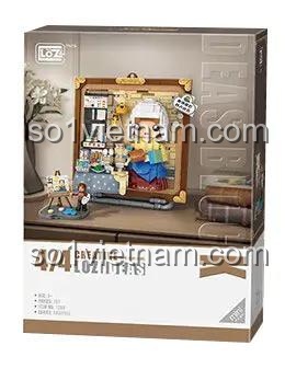 Hộp đồ chơi mô hình Mô hình Cô Gái Rót Sữa LOZ 1289, món quà nghệ thuật giá rẻ cho bé gái và bé trai từ 6 tuổi.