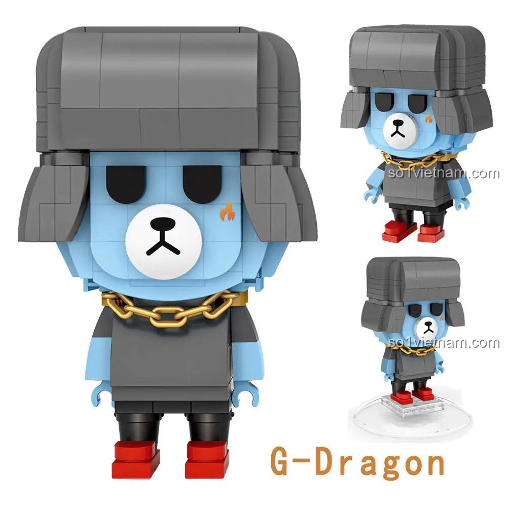 Mô hình Gấu G-Dragon LOZ 1311, bộ lắp ghép Gấu BangBangBear cho bé trai 6 tuổi.