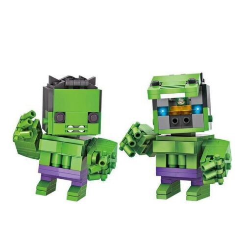 Bộ lắp ghép Hulk LOZ 1406, đồ chơi lắp ráp Người Khổng Lồ Xanh 163 mảnh ghép, mô hình BrickHeadz siêu anh hùng Marvel cho bé trai 6 tuổi, giá tốt.