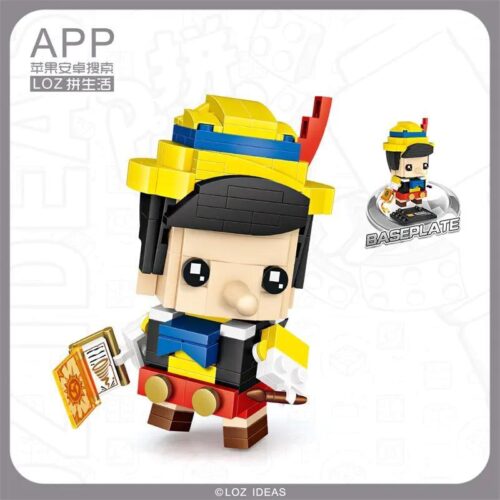 bộ lắp ghép Pinocchio LOZ 1448 giá rẻ cho bé trai 6 tuổi, đồ chơi mô hình Pinocchio cổ tích