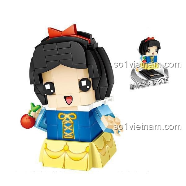 LOZ 1449 đồ chơi lắp ráp Bạch Tuyết mini block cho bé gái 6 tuổi