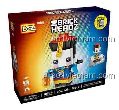 hộp bộ lắp ghép LOZ 1458 Cương Thi, đồ chơi xếp hình Cương Thi Trung Quốc, quà tặng cho bé trai 6 tuổi