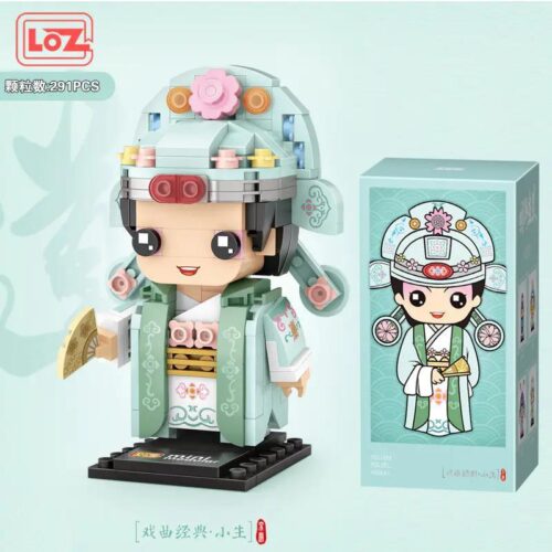 Bộ lắp ghép LOZ 1544 Tiểu Sinh Kinh Kịch, đồ chơi mô hình nhân vật Kinh Kịch truyền thống, phù hợp bé trai 6 tuổi, giá tốt.