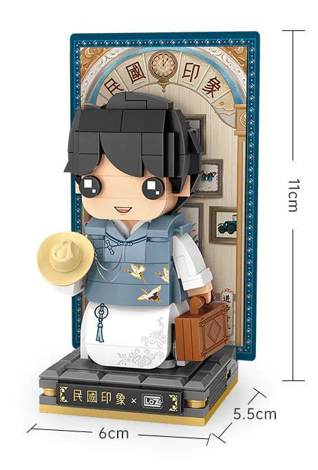 Bộ lắp ghép Thanh Niên Tiến Bộ LOZ 1555 với kích thước chi tiết, đồ chơi mô hình cho bé trai 6 tuổi giá rẻ.