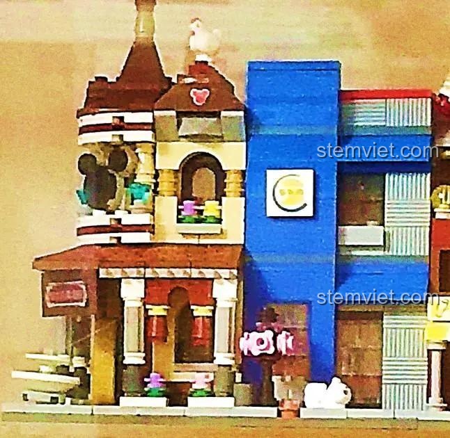 Ảnh thực tế đồ chơi xây dựng Khu mua sắm mini 1632, chất lượng tốt, giá hợp lý