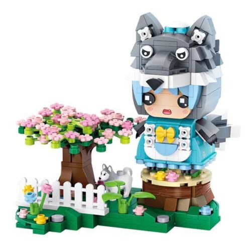bộ lắp ghép Cậu Bé Sói LOZ 1662, mô hình nhân vật cổ tích đáng yêu cho bé gái 6 tuổi, giá rẻ