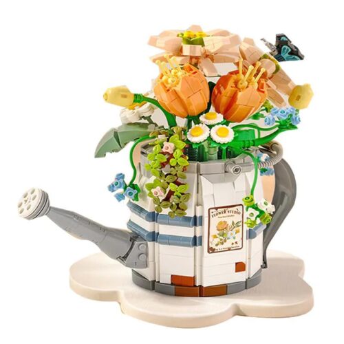 Bộ lắp ghép Bình tưới hoa LOZ 1936, mô hình bình tưới hoa mini với 973 mảnh ghép, màu sắc tươi sáng, phù hợp bé gái 8 tuổi, giá tốt.