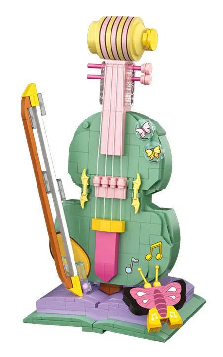 Bộ lắp ghép Đàn Violin LOZ 4106, đồ chơi mô hình sáng tạo cho bé gái 6 tuổi, giá rẻ.