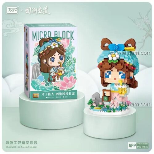 đồ chơi mô hình LOZ 8103 bộ xếp hình cô gái cổ trang Tây Thi Dương Chi Cam Lộ 1030 mảnh cho bé gái 6 tuổi giá rẻ