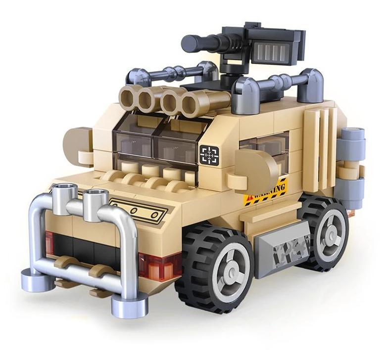 Mô hình xe bọc thép quân sự LOZ 8617 Nanoblock siêu nhỏ, chi tiết cao, phù hợp con trai 14 tuổi, đồ chơi lắp ghép giá tốt.