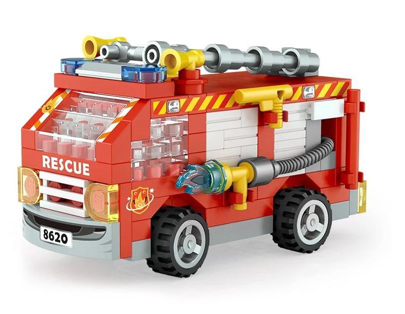 LOZ 8620 Xe Cứu Hỏa, bộ lắp ghép xe chữa cháy chất lượng cao cho con trai 14 tuổi, giá tốt.