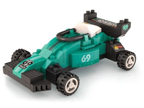 Mô hình xe đua LOZ 8623 Nanoblock màu xanh lá, đen, trắng, đồ chơi mô hình Xe Công thức 1 cho con trai 14 tuổi, chất lượng cao, giá tốt