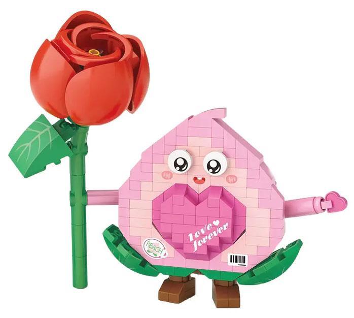 Bộ lắp ráp LOZ 8818 Quả đào dễ thương, đồ chơi mô hình trái cây cho con gái 14 tuổi, giá tốt