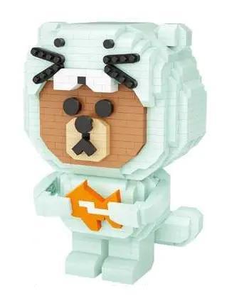 Bộ lắp ghép LOZ 9245 Mô hình Gấu Xanh dễ thương, 860 chi tiết mini block, đồ chơi mô hình giá tốt cho bé gái 6 tuổi.