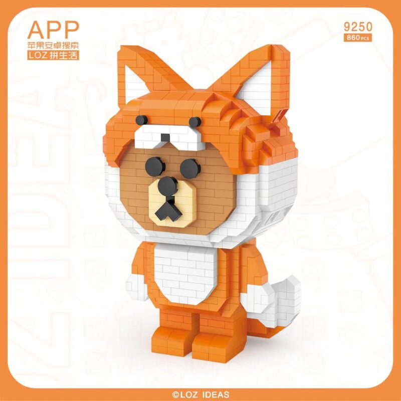 bộ lắp ghép Mô hình Cáo LOZ 9250 đáng yêu, đồ chơi mô hình cho bé gái 6 tuổi, chi tiết tinh xảo, giá tốt