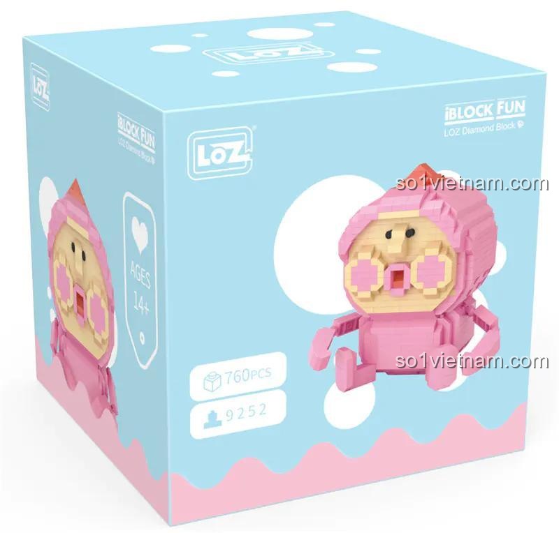 Mô hình Pít Đào LOZ 9252, bộ lắp ghép cho bé gái 6 tuổi, chất lượng cao