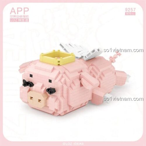 đồ chơi lắp ghép LOZ 9257 mô hình Heo Thiên Thần đáng yêu tinh xảo cho bé gái 6 tuổi