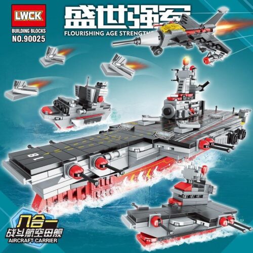 Bộ lắp ghép Hàng không mẫu hạm Chiến đấu LWCK 90025, đồ chơi mô hình quân sự chất lượng cao cho bé trai 6 tuổi, giá tốt.