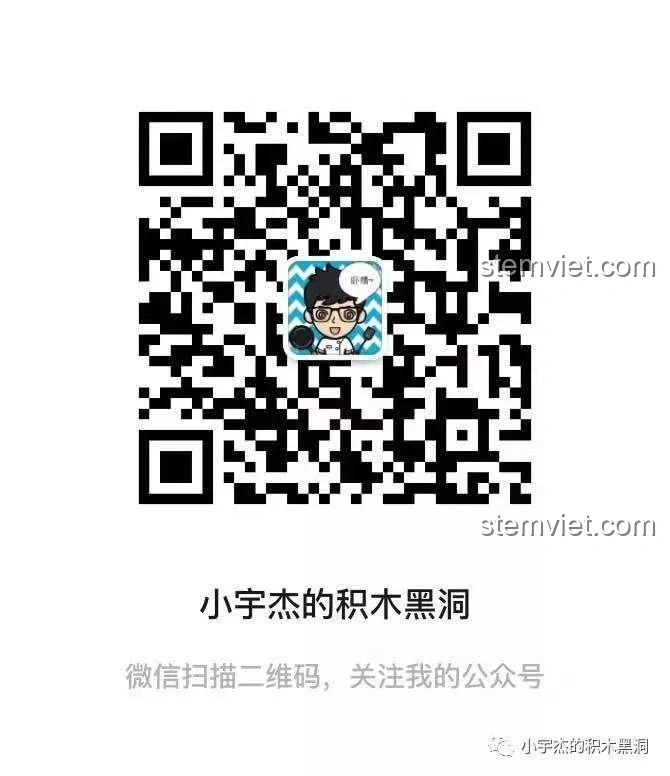 Mã QR để theo dõi kênh của người đánh giá sản phẩm đồ chơi lắp ráp.