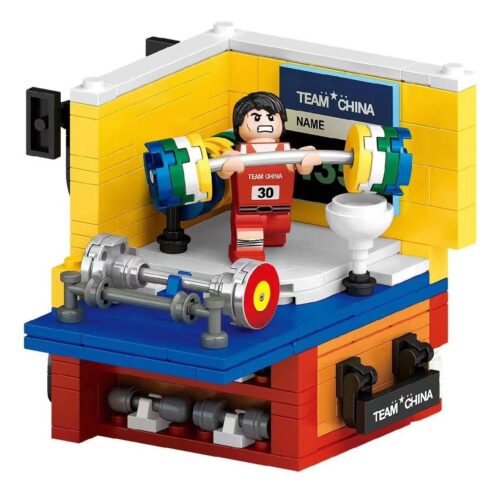 Bộ lắp ghép Vận động viên cử tạ Magic Vigour T-8806, đồ chơi mô hình thể thao cho bé trai 6 tuổi.