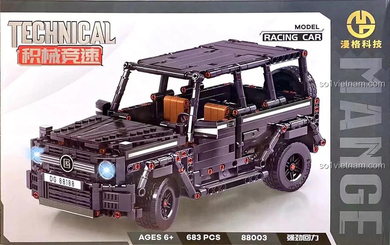 Đồ chơi lắp ráp Mange 88003 Xe G-Class AMG chất lượng cao, hộp sản phẩm cho bé trai 6 tuổi, giá tiết kiệm.