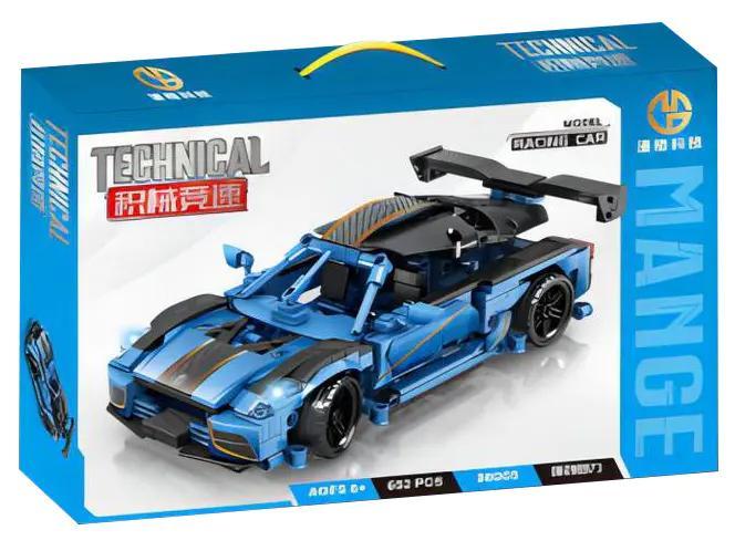 bộ lắp ghép Xe đua Koenigsegg R5 Mange 88005, hộp sản phẩm, động cơ kéo lùi, 652 chi tiết, cho bé trai 6 tuổi, giá tốt