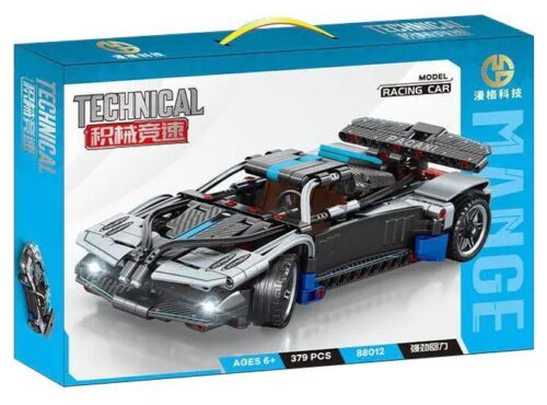 Hộp bộ lắp ráp Pagani Zonda Mange 88012, siêu xe tốc độ cao có đèn LED, phù hợp bé trai 6 tuổi, giá tốt