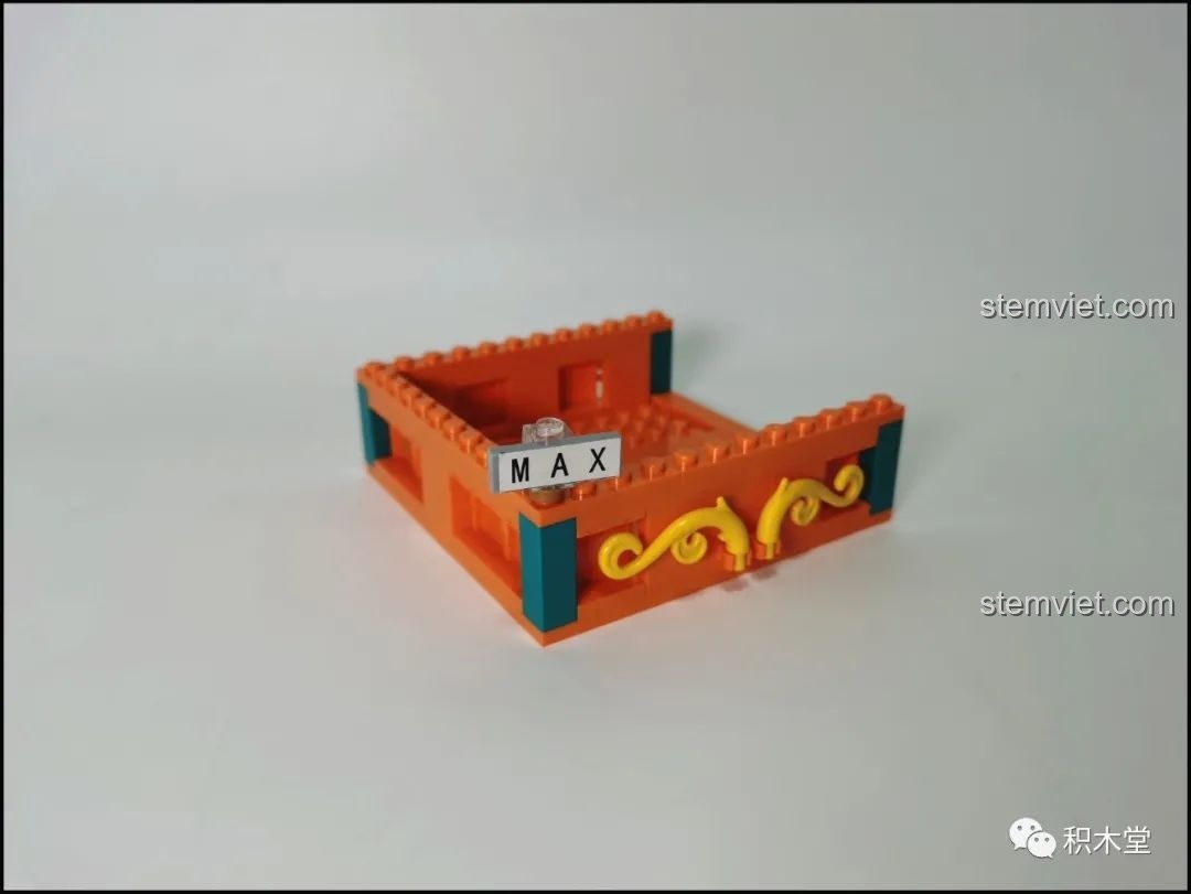 Mảnh ghép bản lề của bộ lắp ghép Wekki 506004 Vườn Thượng Uyển Bốn Mùa: Cảnh Thu