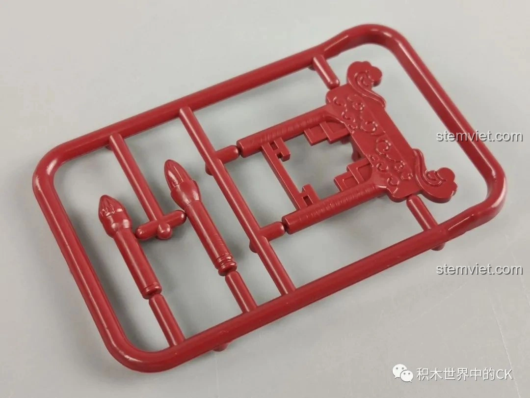 Mảnh ghép đặc biệt với hoa văn chạm khắc tinh xảo của bộ Keeppley Cố Cung, tăng tính thẩm mỹ cho mô hình.