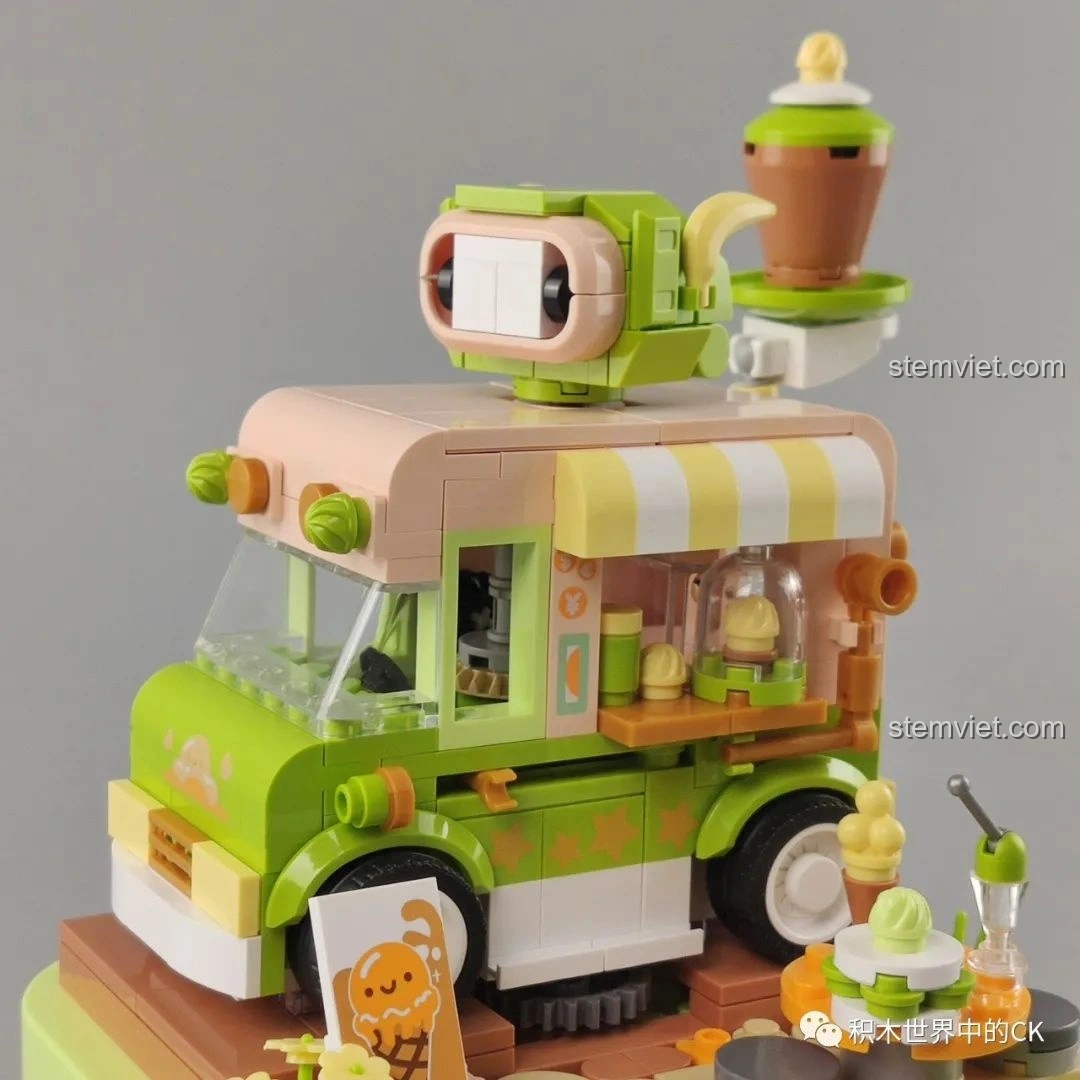 Các túi mảnh ghép và đế nhạc của bộ lắp ráp hộp nhạc Forever Friendship JAKI