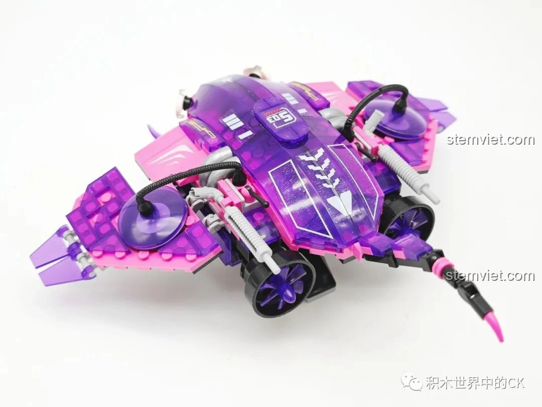 Các túi mảnh ghép được phân loại rõ ràng cho mô hình Mực trong bộ lắp ghép sinh vật biển sâu Zhe Gao 662001.