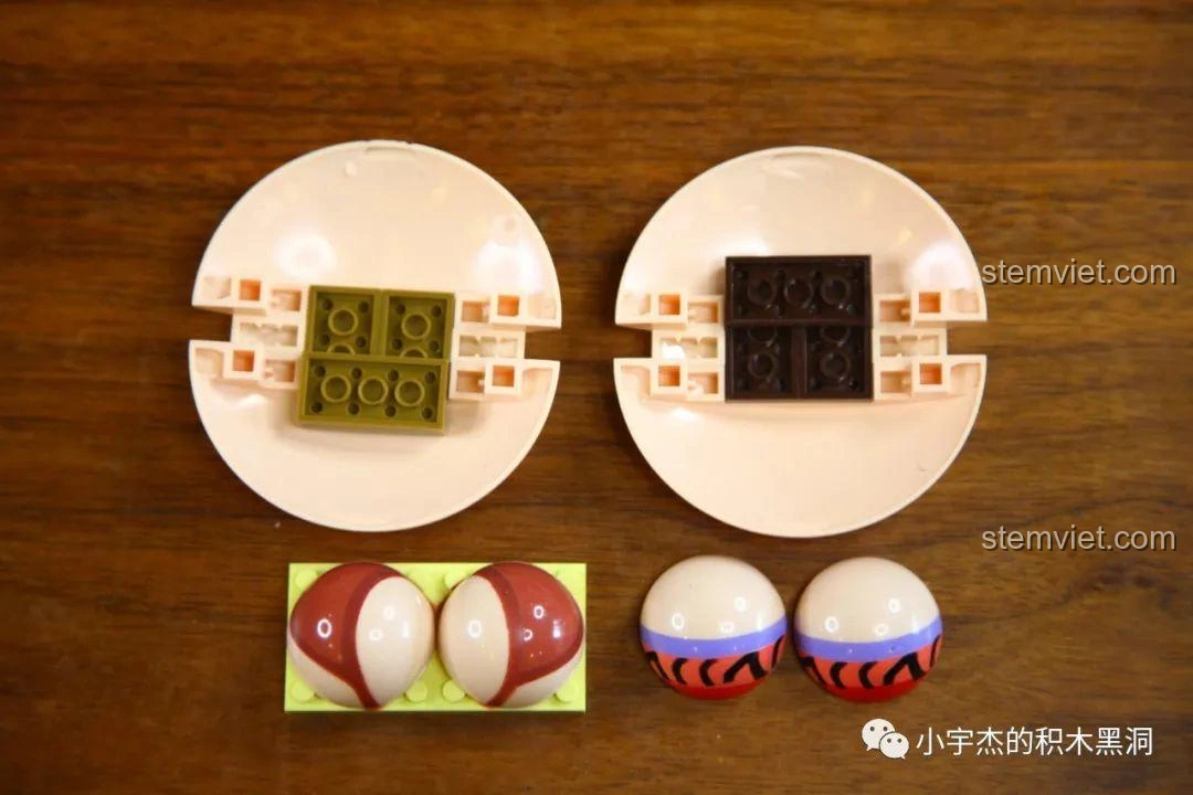 Mặt sau của các mảnh in sẵn (khuôn mặt và ngực) từ bộ đồ chơi lắp ráp KBOX 10303 Boa Hancock.