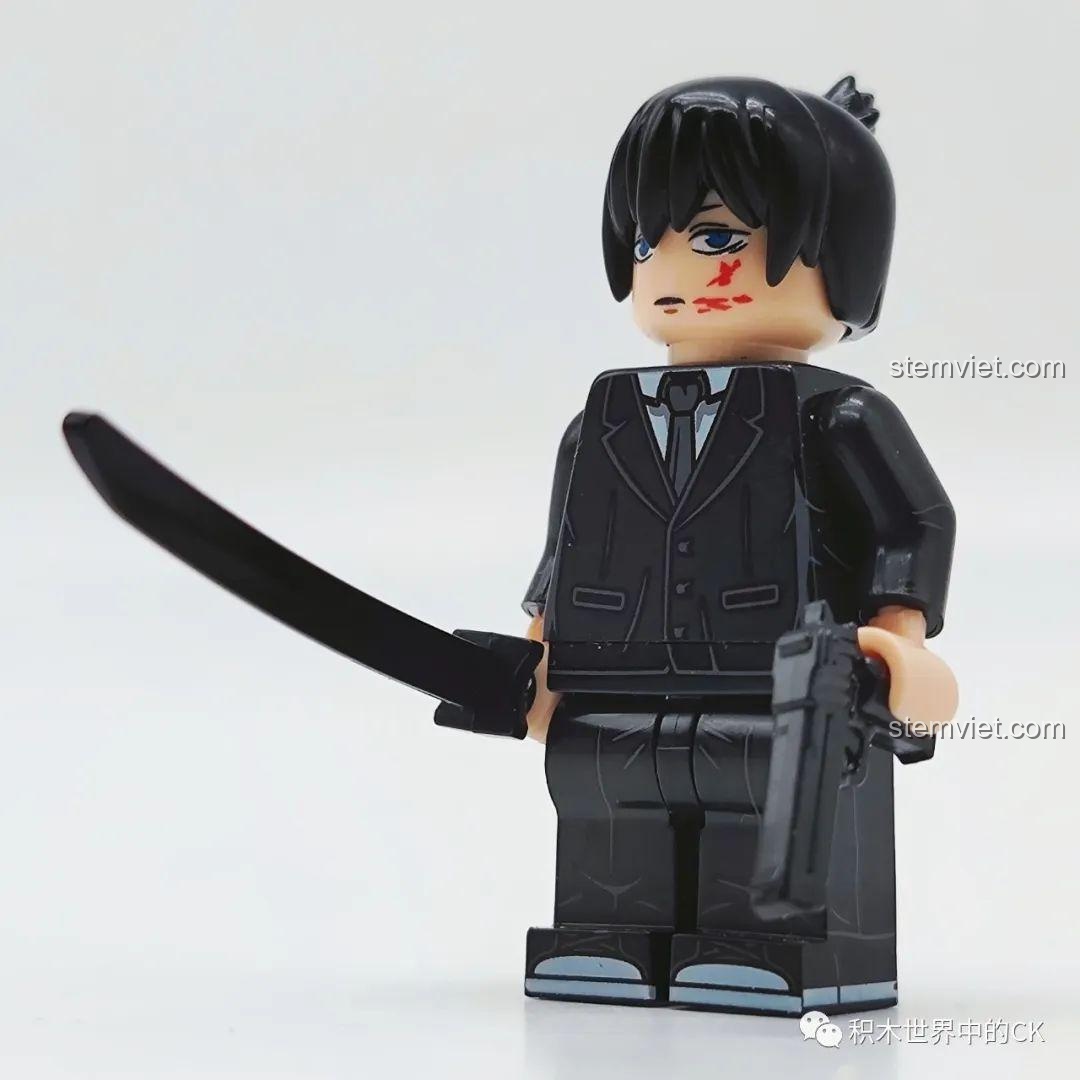 Mặt sau minifigure Reze (XP-512) trong bộ KORUIT KT1067.