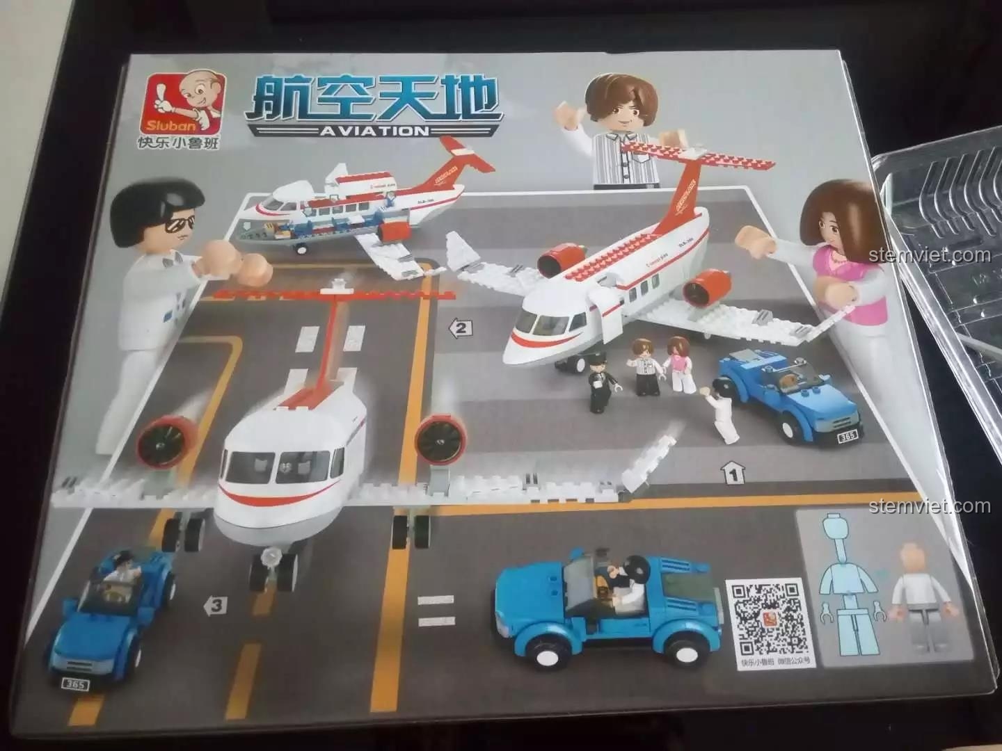 Toàn cảnh bộ lắp ráp Máy bay Concept C-Concept Plane M38-B0365 với các mô hình và nhân vật.