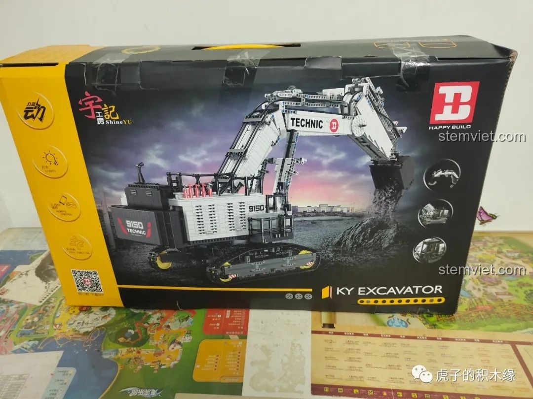 Hộp đựng máy xúc Hitachi EX1200-7 phiên bản lắp ráp YC-GC004 từ HAPPY BUILD