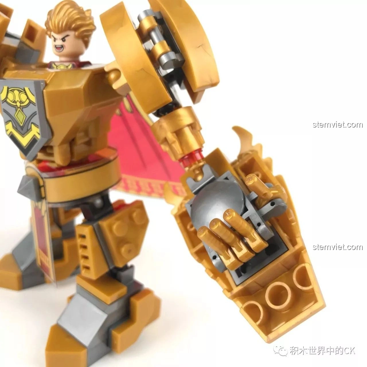 Mô hình Mecha Arthur SEMBO 11859 tạo dáng ngẫu nhiên nhưng vẫn toát lên vẻ帅气, chứng tỏ thiết kế đẹp.