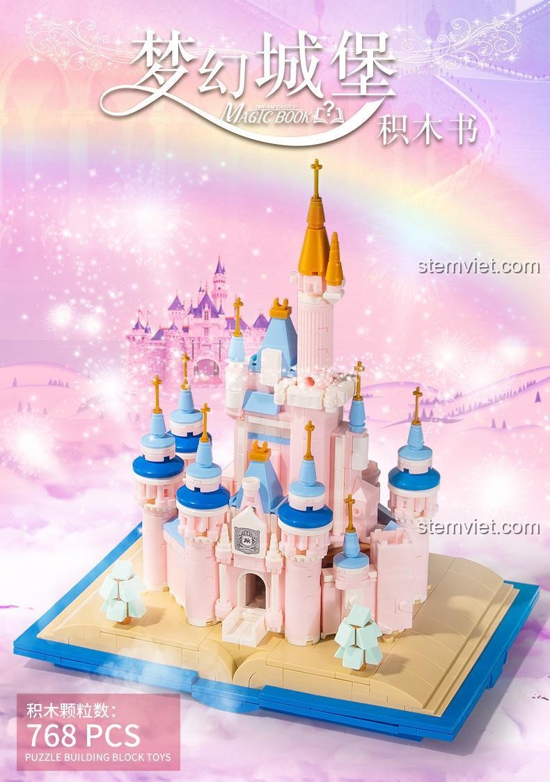 Lâu đài trong mơ 13011美及积木 Bộ lắp ghép