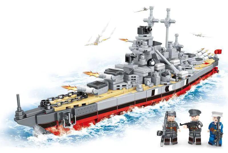Mô hình Chiến hạm Bismarck Thế chiến II Mindi K0279