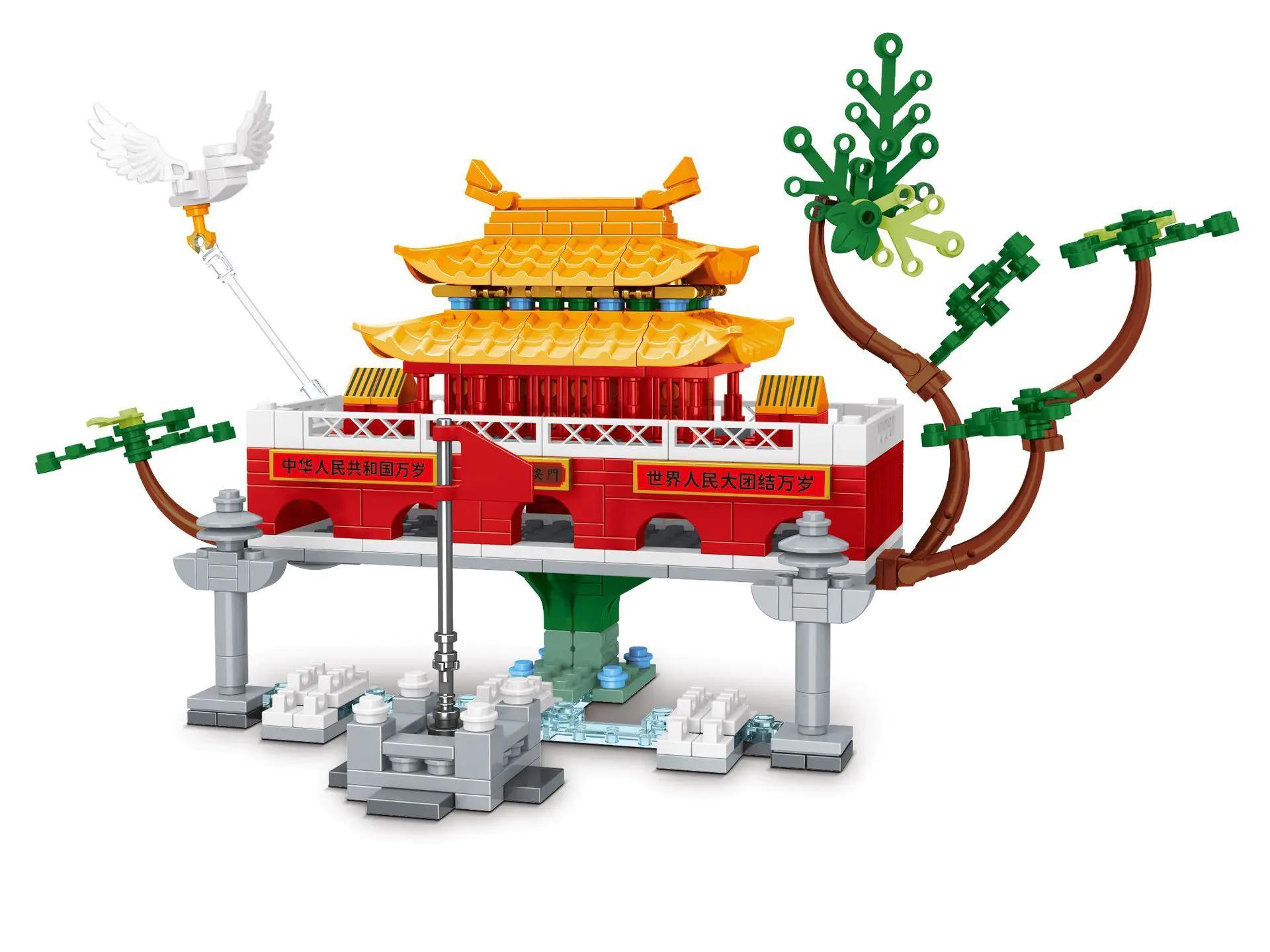 Bộ lắp ghép Mingdi 58027 Thiên An Môn, mô hình kiến trúc tinh xảo, phù hợp bé trai và bé gái 6 tuổi trở lên, giá tốt.