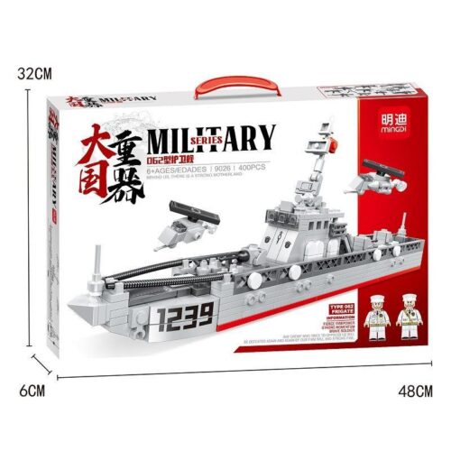 Bộ lắp ghép tàu hộ vệ Type 062 Mingdi 9026 400 mảnh cho bé trai 6 tuổi, chất lượng cao, giá tốt