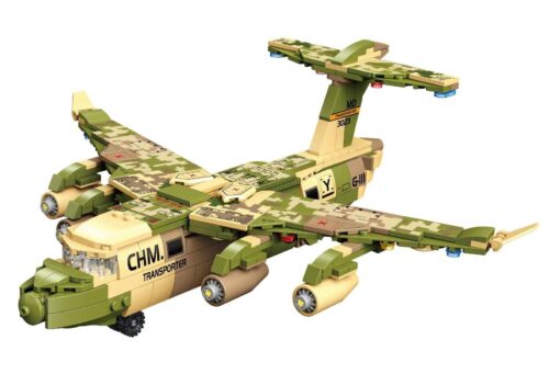 Bộ lắp ghép Mingdi K0288 Máy bay vận tải A-20E, mô hình quân sự rằn ri cho bé trai 6 tuổi, giá tốt.