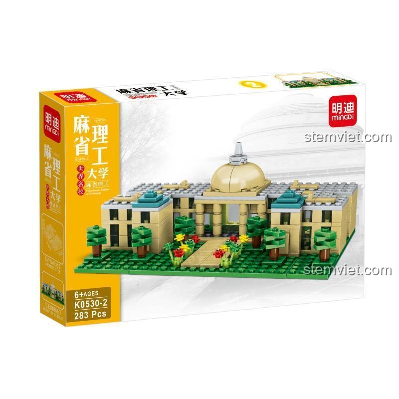 Mô hình Đại học Công nghệ Massachusetts (MIT) từ bộ MINGDI K0530-2 với 283 mảnh ghép. Đồ chơi xây dựng MINGDI chất lượng cao.