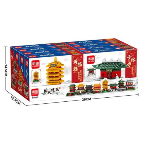 Bộ lắp ghép Mingdi K0540 Kiến trúc cổ phong Trung Hoa, bộ đồ chơi lắp ráp 919 mảnh ghép, phù hợp cho bé trai và bé gái 6 tuổi, giá tốt.
