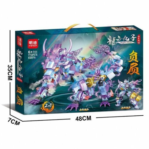 Hộp bộ lắp ráp Mingdi K0978 Robot Rồng Phụ Hí, đồ chơi mô hình cho bé trai 6 tuổi, giá rẻ.