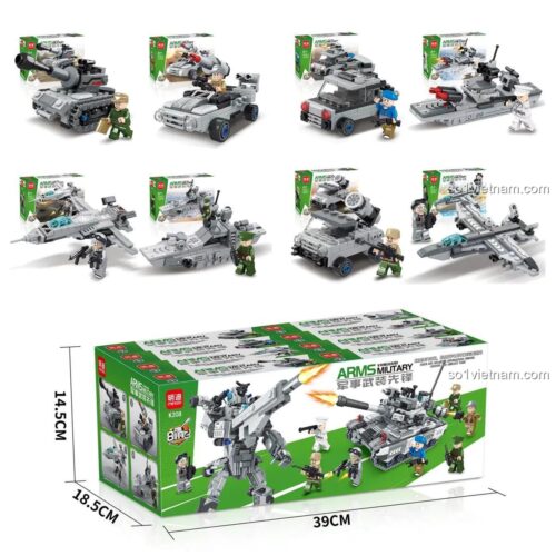 Các mẫu lắp ráp từ bộ đồ chơi Quân sự Vũ trang Tiên phong MingDi K208