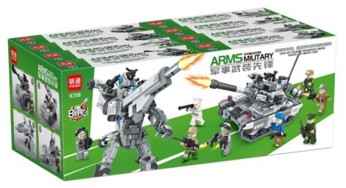Hộp sản phẩm bộ đồ chơi Quân sự Vũ trang Tiên phong MingDi K208