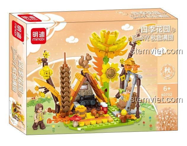 Hộp đồ chơi lắp ghép Vườn Cổ Tích K0702 Vườn Thu Mãn Sắc, đồ chơi mô hình cho bé gái 6 tuổi, chất lượng cao